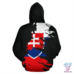 Slovakia Hoodie Flag Painting