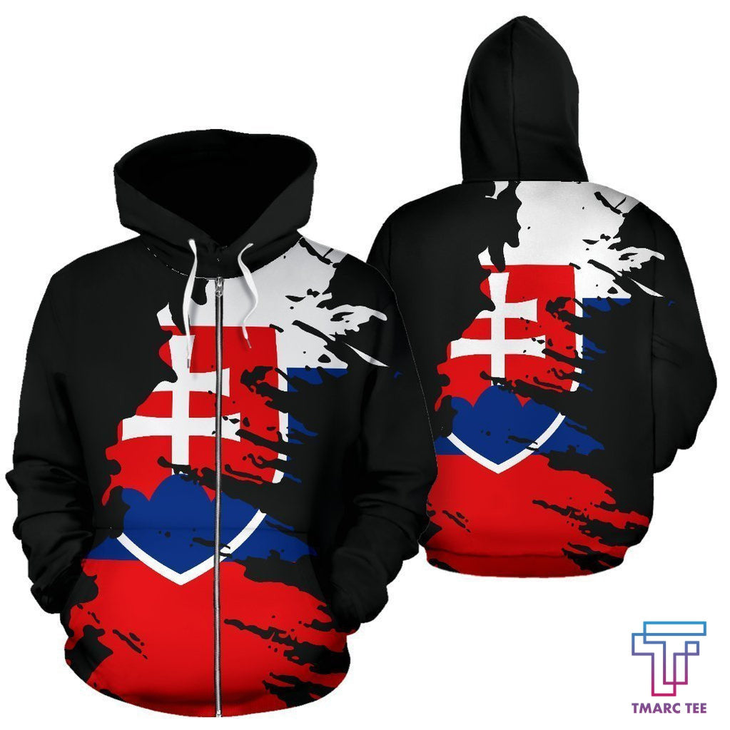 Slovakia Hoodie Flag Painting