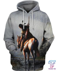 D All Over Print Horse Hoodie NM