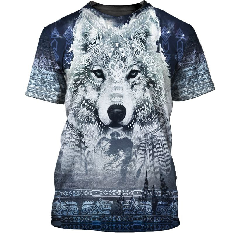 Wolf Native American Hoodie Shirts