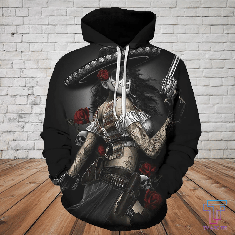 SKULL D HOODIE PL