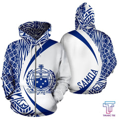 Samoa Polynesian Hoodie - Circle Style