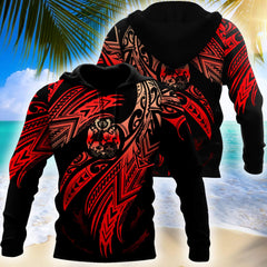 Amazing Tonga Polynesian Tattoo D Unisex Deluxe Hoodie ML