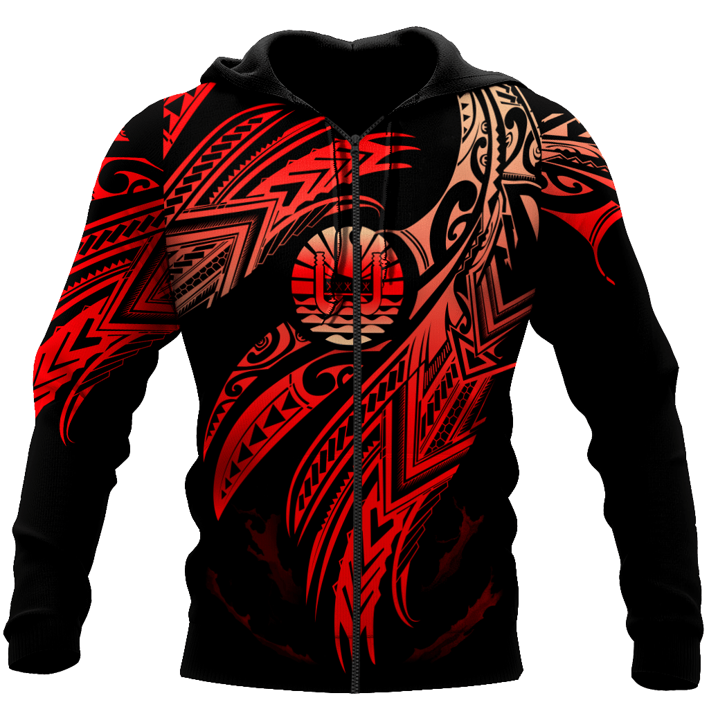 Amazing Tahiti Polynesian Tattoo D Tattoo Unisex Deluxe Hoodie ML