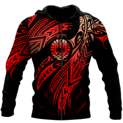 Amazing Tahiti Polynesian Tattoo D Tattoo Unisex Deluxe Hoodie ML