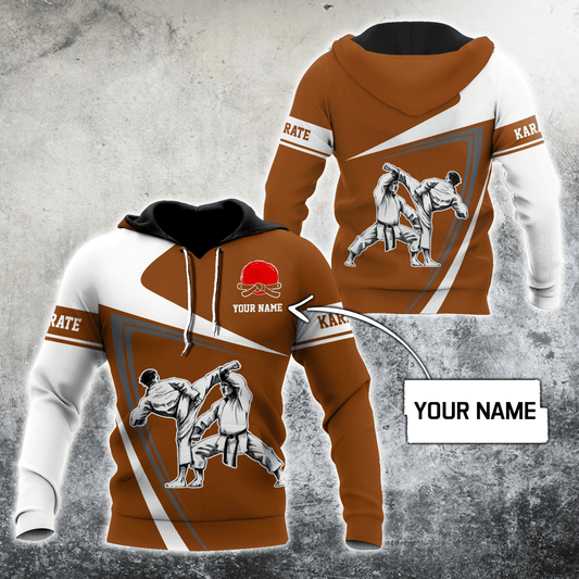 Customize Name Karate Hoodie For Men And Women MH.S