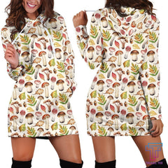 All Over Printing Many Premium Mushroom Hoodie Dress