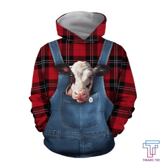 Baby Dairy Cow Hoodie T-Shirt Sweatshirt for Men and Women Pi