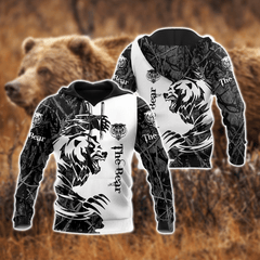 All Over Printed Bear Tatoo Hoodie MEI-MEI