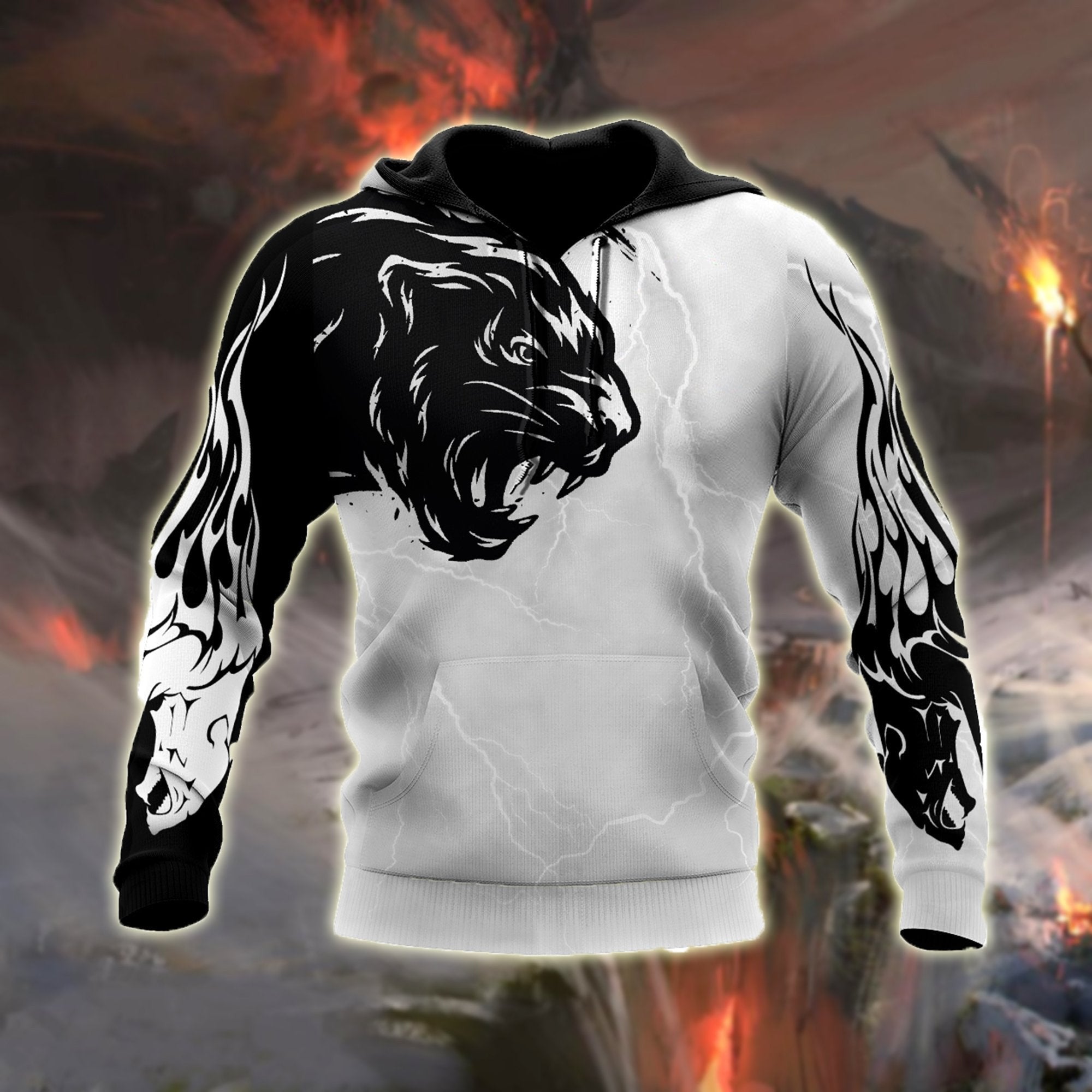 Awesome Panther Tattoo Hoodie Shirts For Men DA-LAM