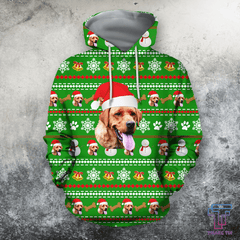 D All Over Print Dog Christmas