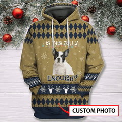 Is This Jolly Enough Personalized D All Over Print Hoodie, Christmas Gifts For Dog Lover