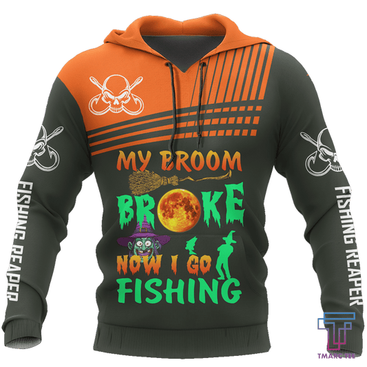 Fishing Broom Halloween