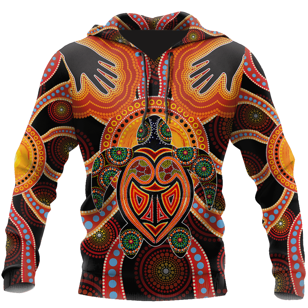 Aboriginal Turtle Touch the Sun shirts for men and women