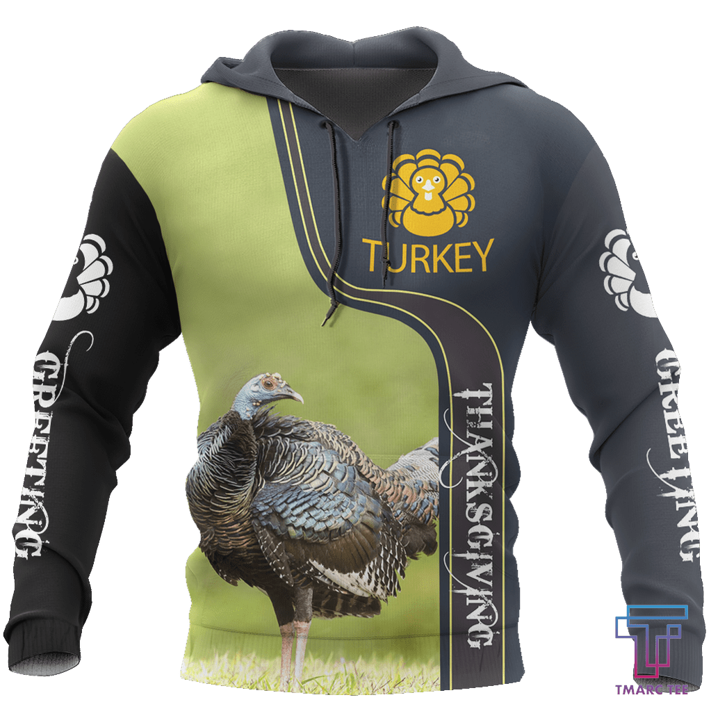 Turkey Thanksgiving D all over printing shirts for men and women