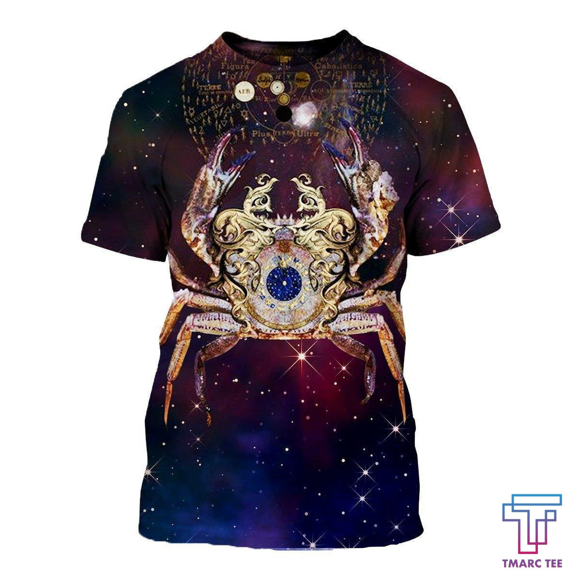 D ALL OVER PRINTED CANCER ZODIAC T SHIRT NTH