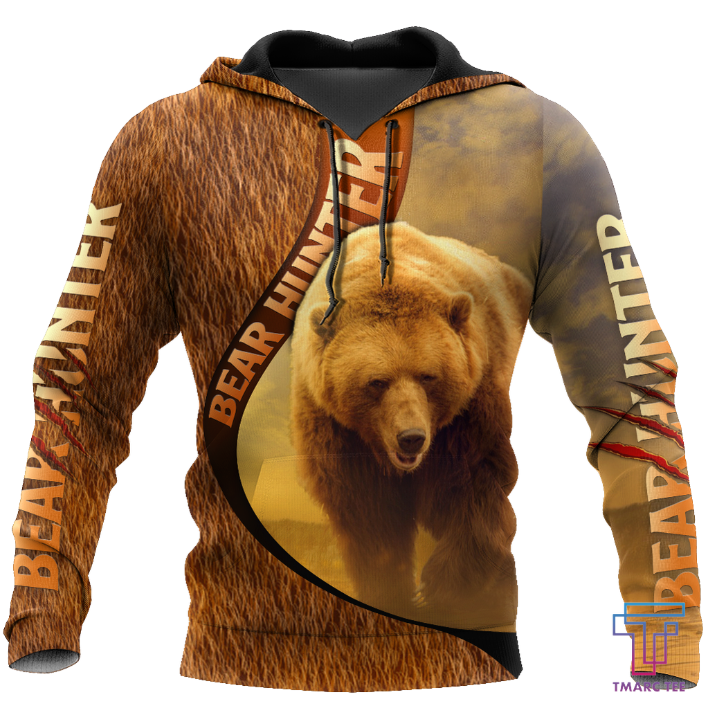 Bears hunter camo D all over printer shirts for man and women Pi PL