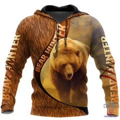 Bears hunter camo D all over printer shirts for man and women Pi PL