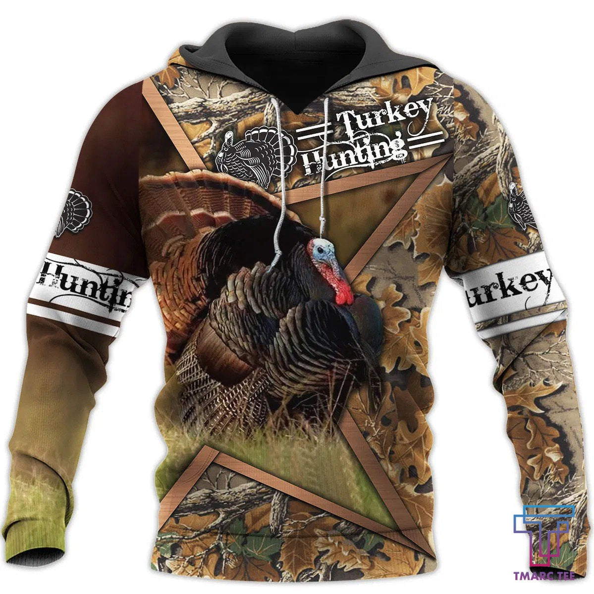 Camo Turkey Hunting Hoodie T-Shirt Sweatshirt for Men and Women NM