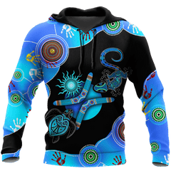 Aboriginal Naidoc Week Blue Turtle Lizard shirts