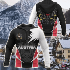 AUSTRIA active special all over printed hoodies for man and women PL