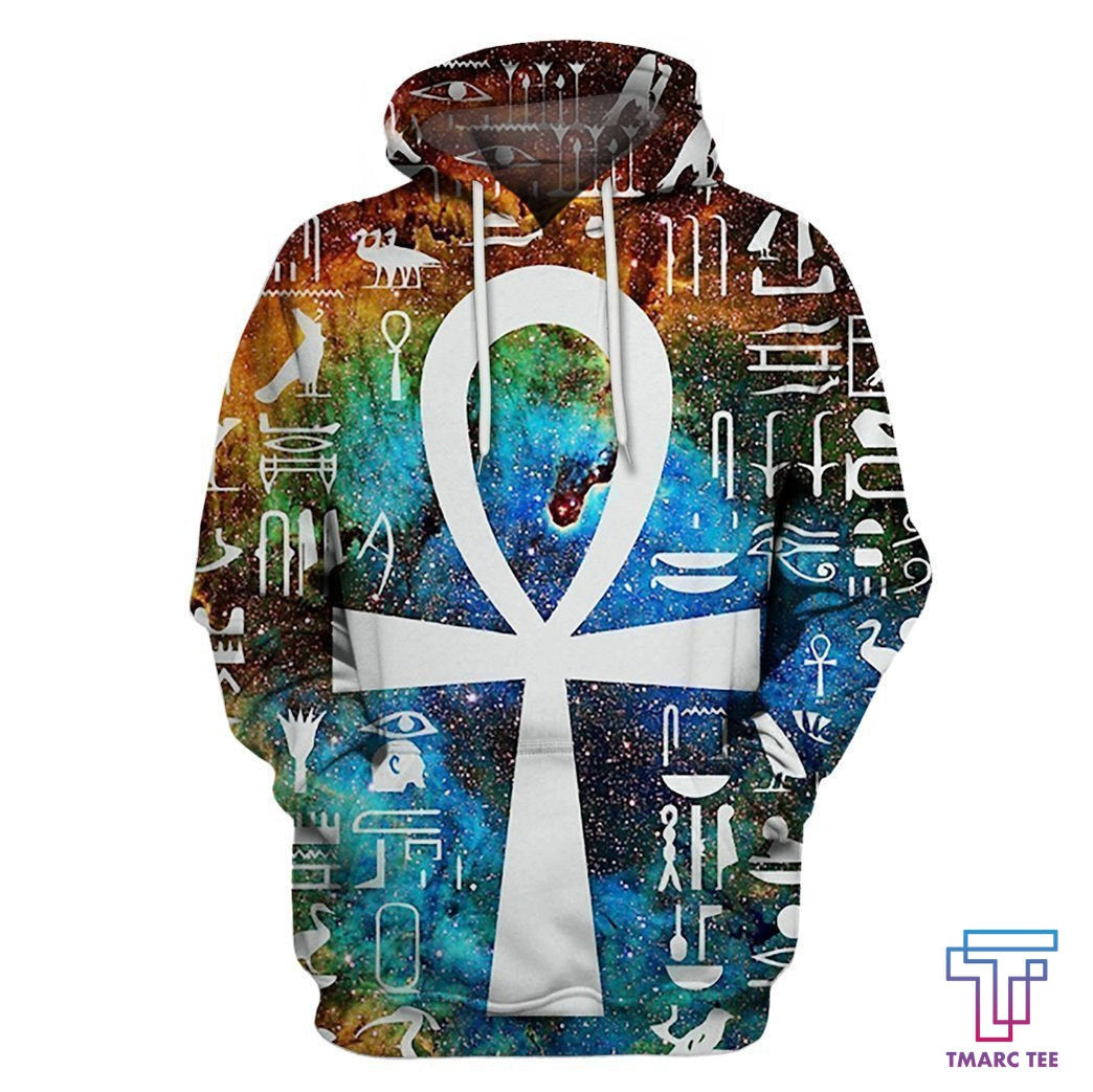 All Over Printed Egyptian Cross Galaxy