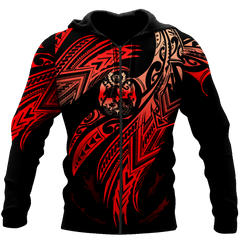 Amazing Tonga Polynesian Tattoo D Unisex Deluxe Hoodie ML