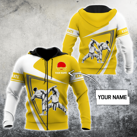 Customize Name Karate Hoodie For Men And Women MH.S