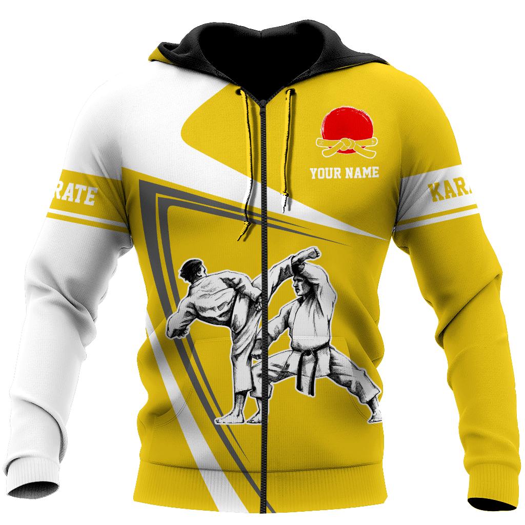 Customize Name Karate Hoodie For Men And Women MH.S