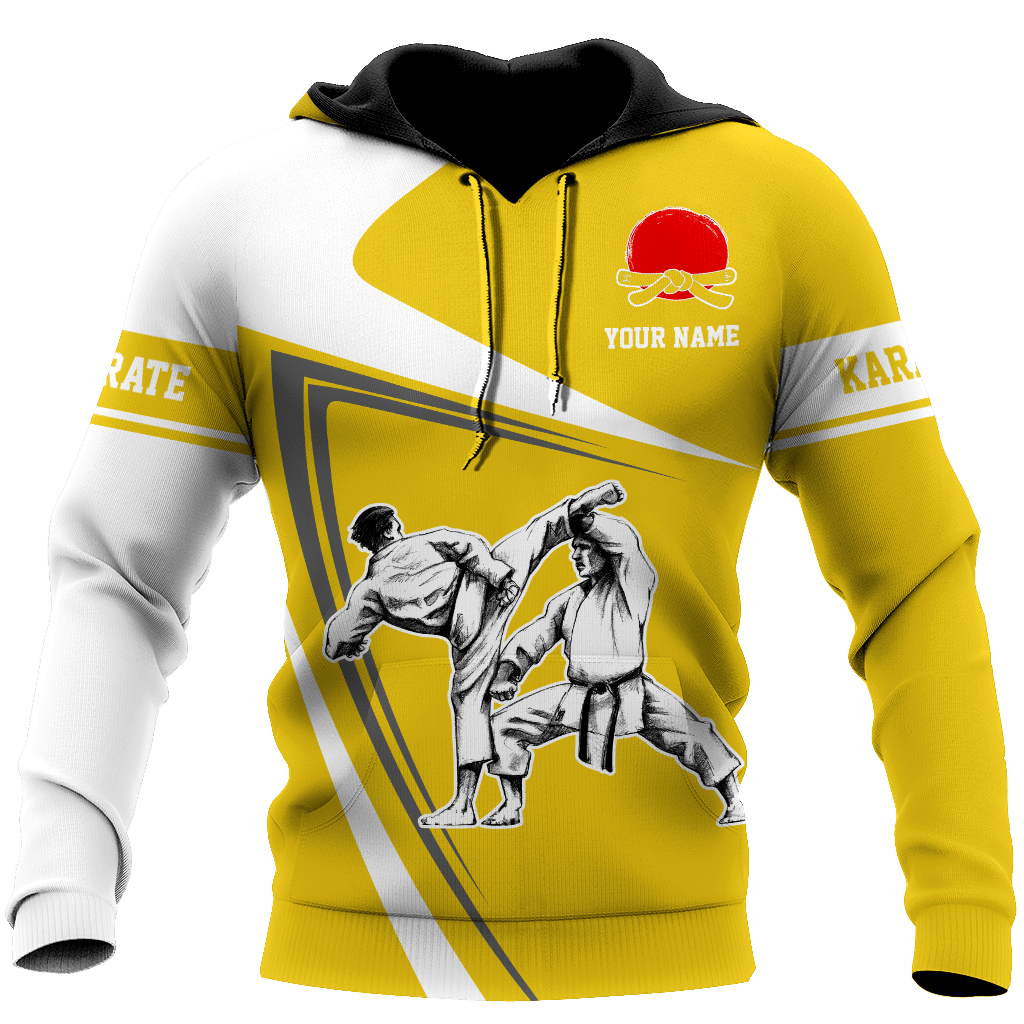 Customize Name Karate Hoodie For Men And Women MH.S