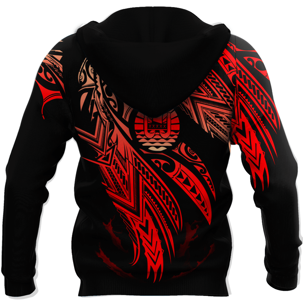 Amazing Tahiti Polynesian Tattoo D Tattoo Unisex Deluxe Hoodie ML