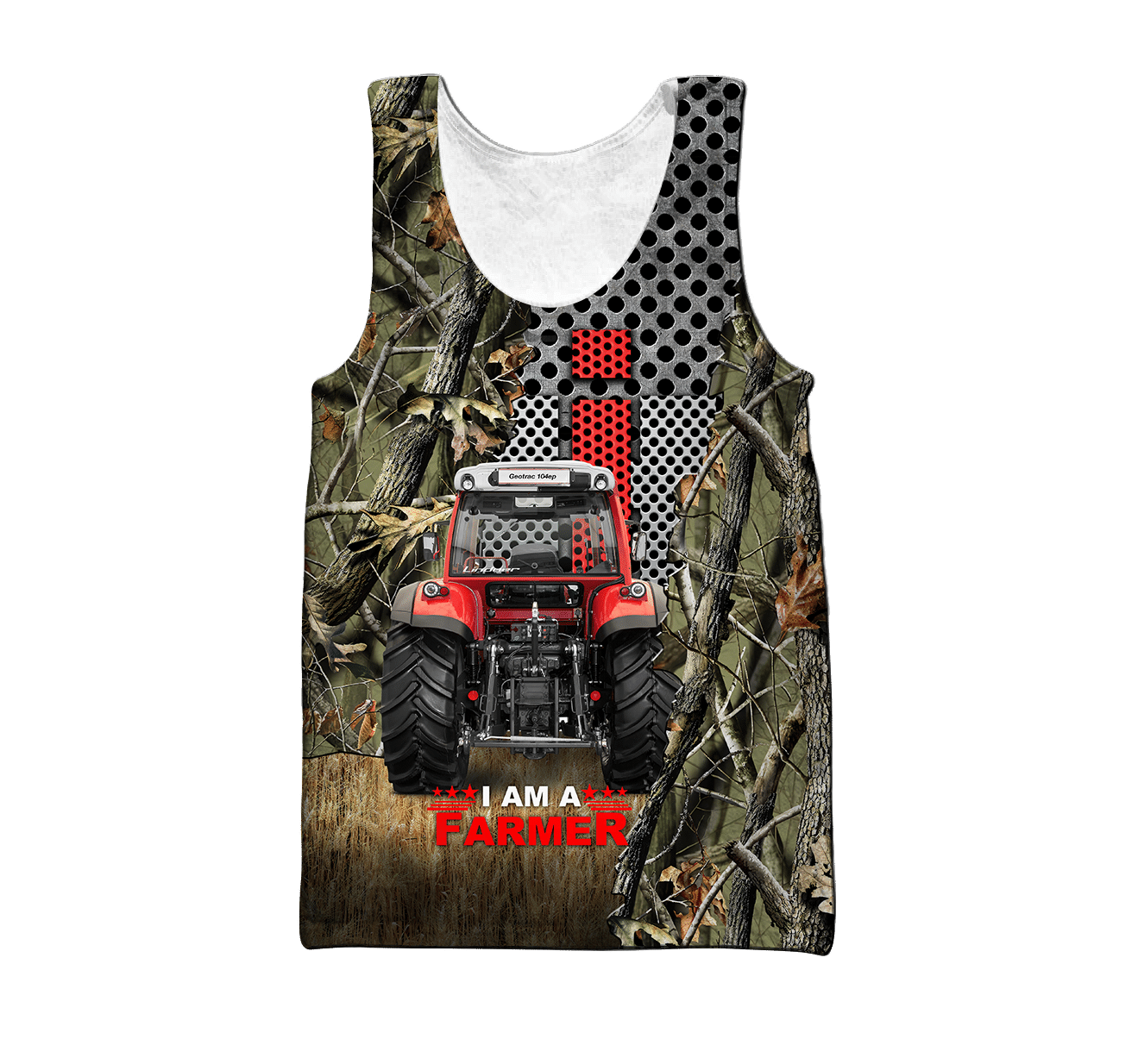 All Over Printed Farmer Tractor Hoodie MEI-MEI