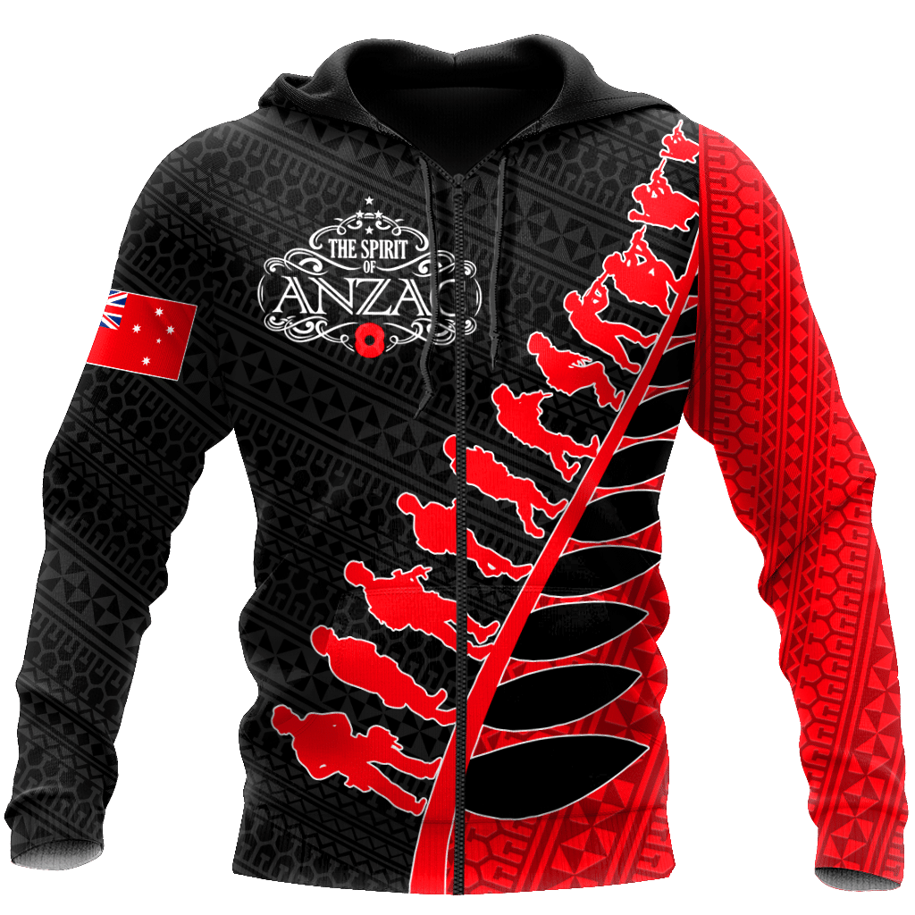 Amazing Polynesian Special Anzac Army Unisex Deluxe Hoodie ML