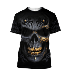 Golden Art Skulls Hoodie For Men And Women TQH