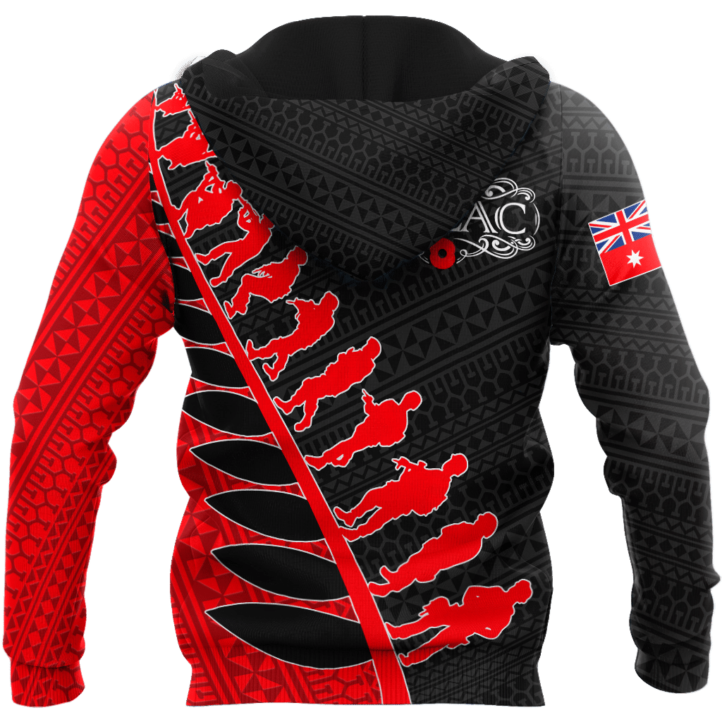 Amazing Polynesian Special Anzac Army Unisex Deluxe Hoodie ML