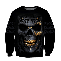 Golden Art Skulls Hoodie For Men And Women TQH