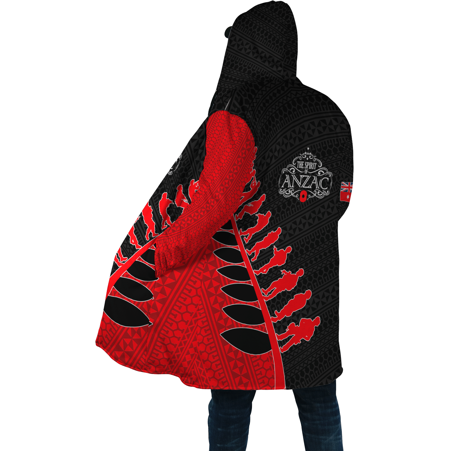 Amazing Polynesian Special Anzac Army Unisex Deluxe Hoodie ML