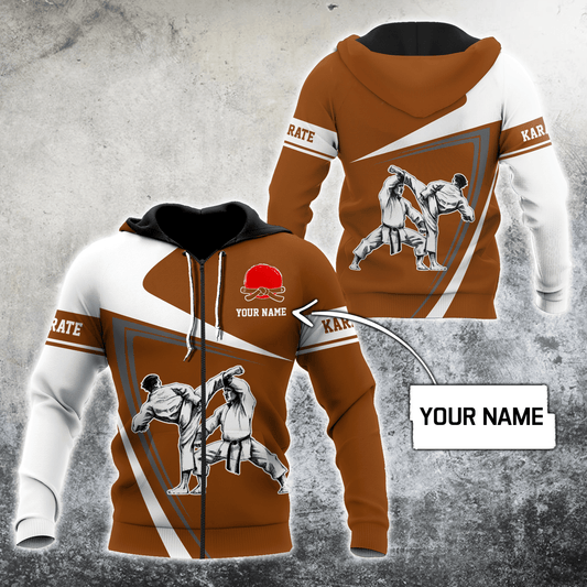 Customize Name Karate Hoodie For Men And Women MH.S