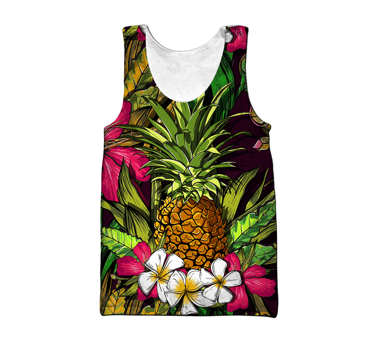 Amazing Polynesian Pineapple Hawaiian Style Unisex Deluxe Hoodie ML