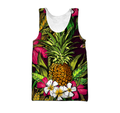 Amazing Polynesian Pineapple Hawaiian Style Unisex Deluxe Hoodie ML