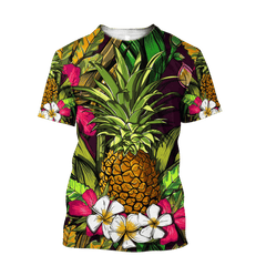 Amazing Polynesian Pineapple Hawaiian Style Unisex Deluxe Hoodie ML