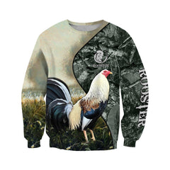 Love Rooster Camo All D Over Printed Unisex Hoodie