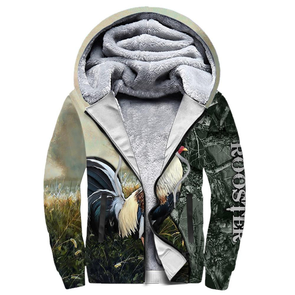 Love Rooster Camo All D Over Printed Unisex Hoodie