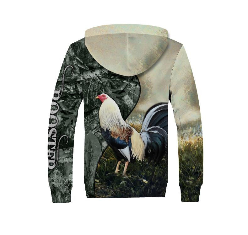 Love Rooster Camo All D Over Printed Unisex Hoodie