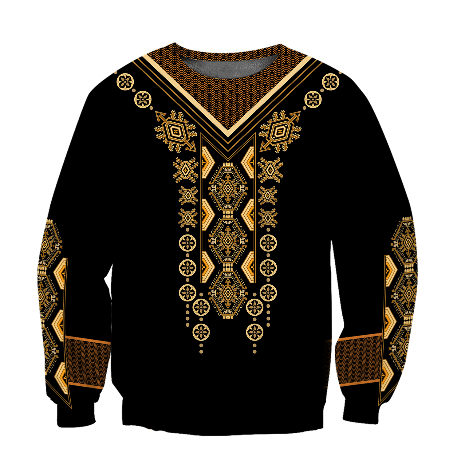 African Culture Dashiki Pattern Unisex Deluxe Hoodie ML