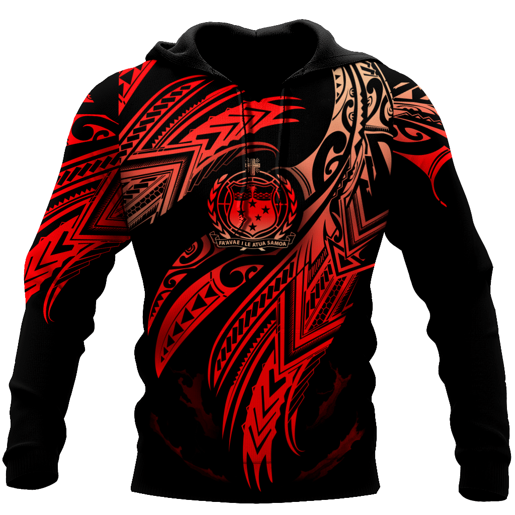 Amazing Samoa Polynesian D Tattoo Unisex Deluxe Hoodie ML