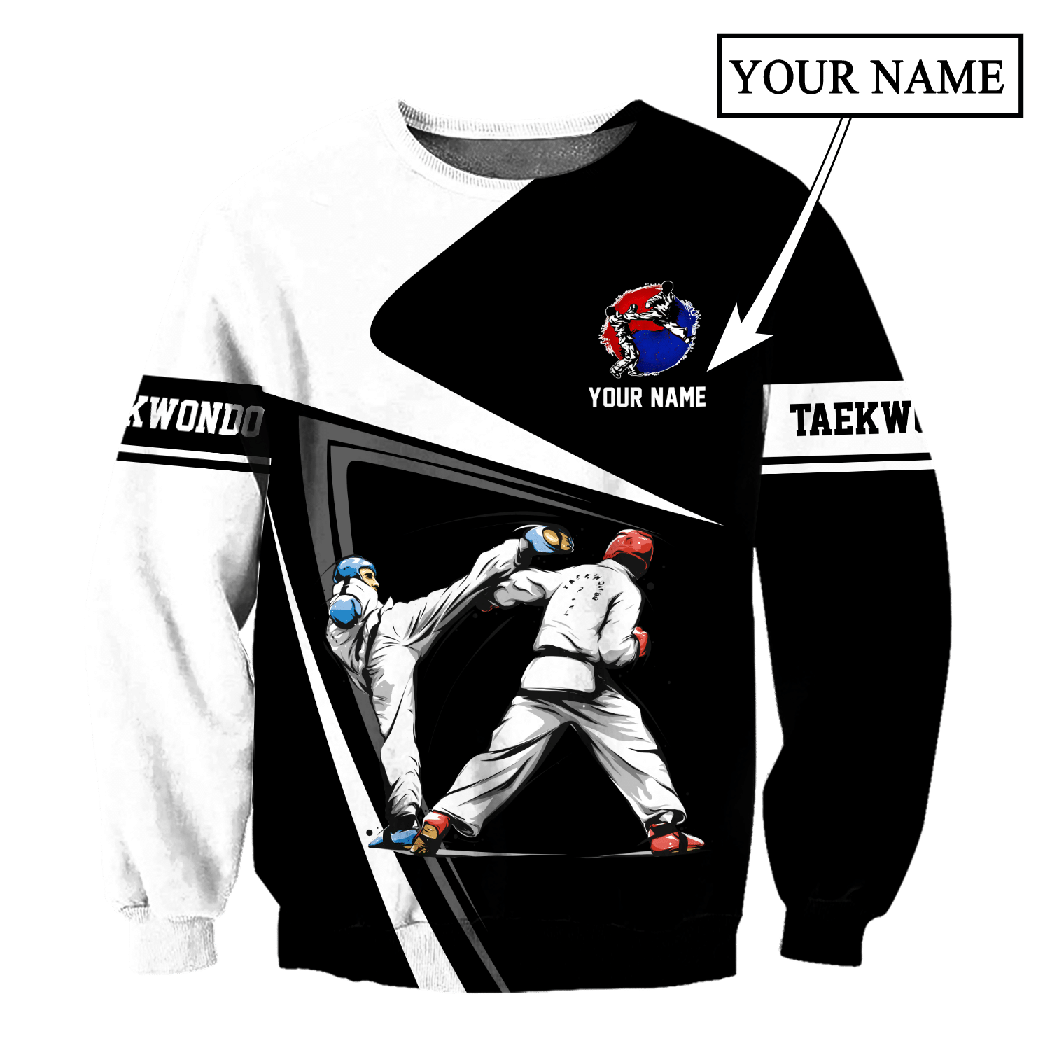 Customize Name Taekwondo Hoodie For Men And Women DD