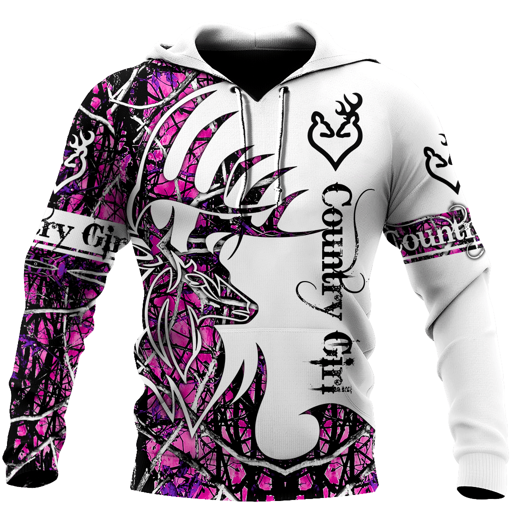 All Over Printed Beautiful Country Girl Hoodie MEI-MEI