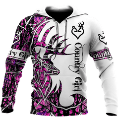 All Over Printed Beautiful Country Girl Hoodie MEI-MEI