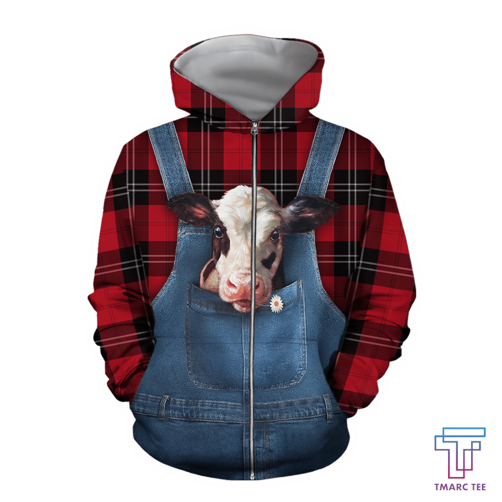 Baby Dairy Cow Hoodie T-Shirt Sweatshirt for Men and Women Pi